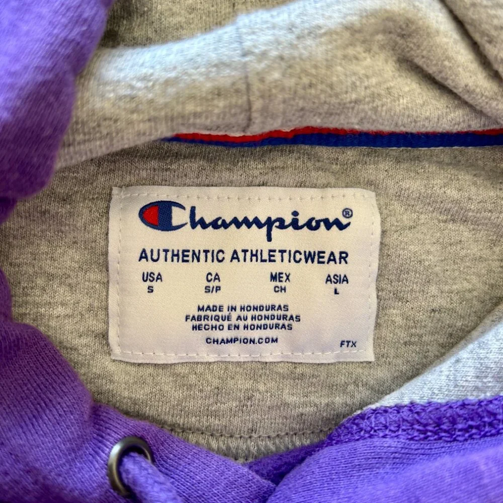 Unisex Champion Purple “Team Up” Hoodie Set Size S & M Matching Bundle - Picture 12 of 15